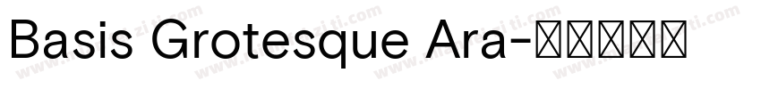 Basis Grotesque Ara字体转换